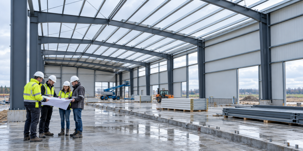 Hallenbau-Projektbild hinzufügen