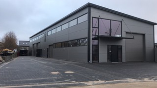 Fertige Halle in Harrislee – Außenansicht